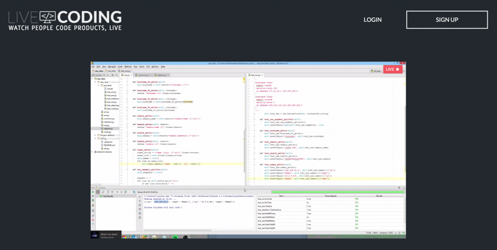 LiveCodingHomePage