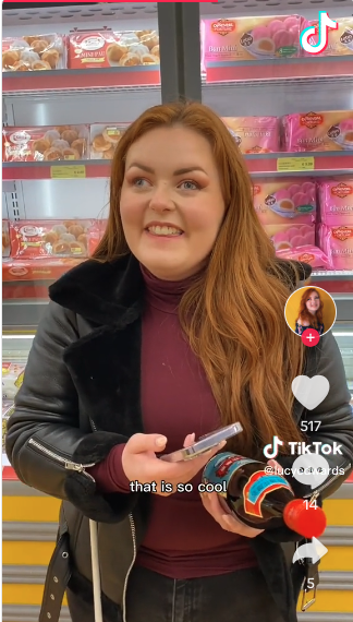 Blind influencer on TikTok