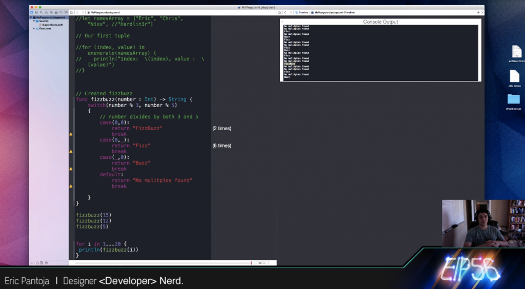 A livecoding.tv session